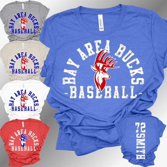 Bay Area Bucks Baseball - Premium Tee (Toddler, Youth & Adult)