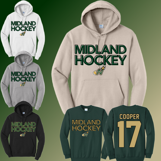 Midland Northstars Hockey - Basic Sweatshirt (Youth & Adult)