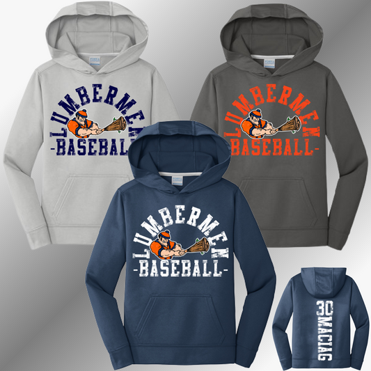 Mid Michigan Lumbermen Baseball - Performance Hoodie (Youth & Adult)