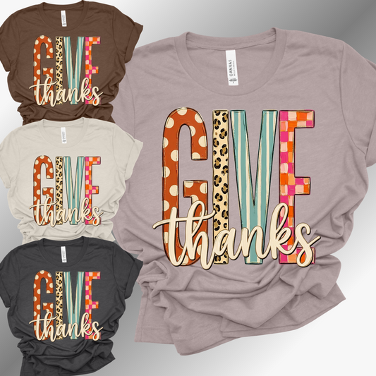 Give Thanks - Bella Canvas Tee