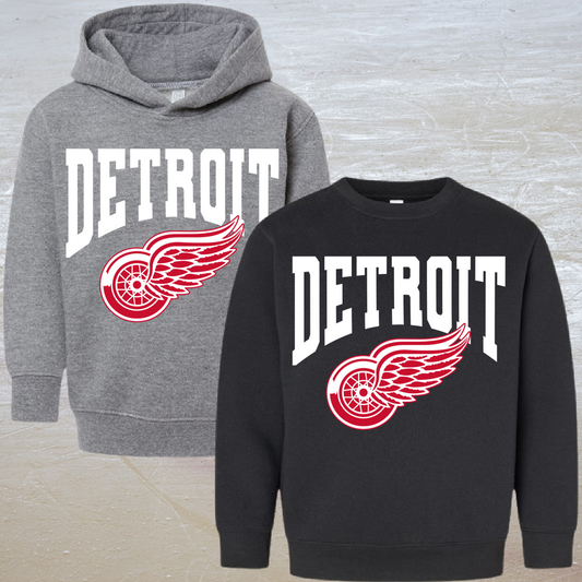 Warped Detroit Hockey Sweatshirt (Youth & Adult)