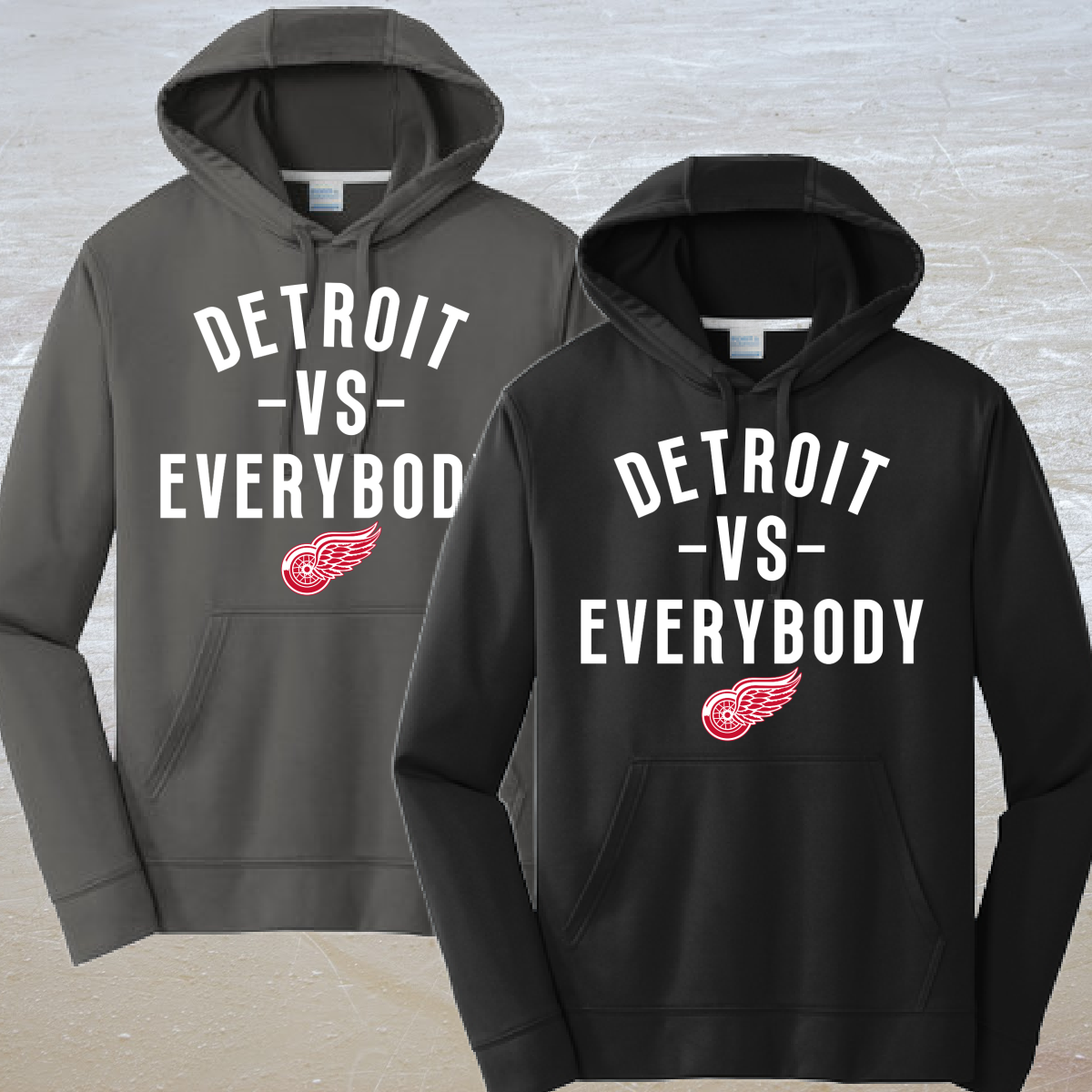 Detroit Vs Everybody Hockey Dri Fit Hoodie (Youth & Adult)