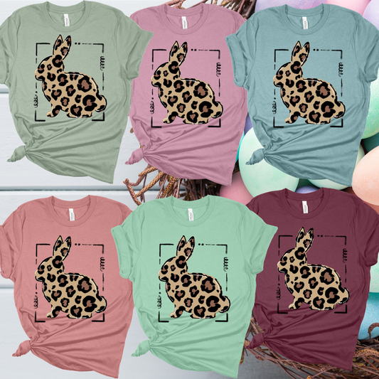 Leopard Bunny Tee (Adult)