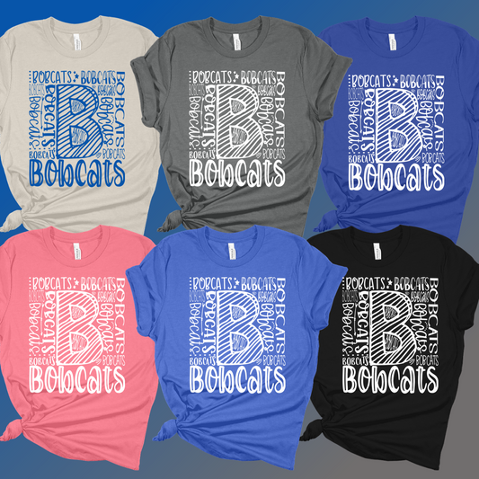 McAlear Sawden Bobcats - Collage Premium Tee (Youth & Adult) - MADE TO ORDER/TWO WEEKS
