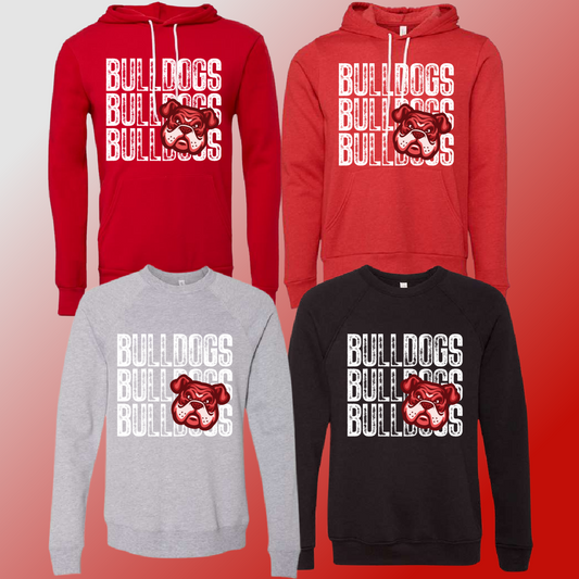 Mackensen Bulldogs  - Repeating NEW LOGO Premium Sweatshirt - MADE TO ORDER/TWO WEEKS