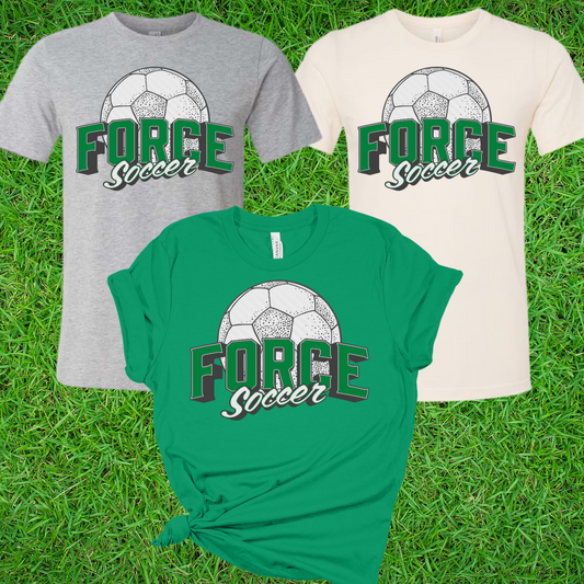 Vintage FORCE Soccer Tee (Youth & Adult) - MADE TO ORDER/TWO WEEKS