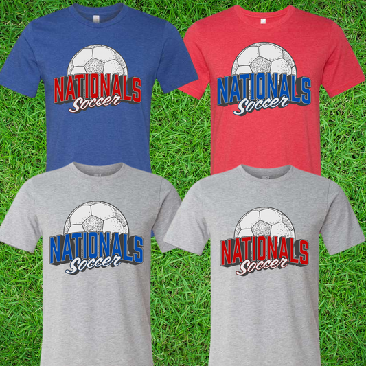 Vintage NATIONALS Soccer Tee (Youth & Adult) - MADE TO ORDER/TWO WEEKS