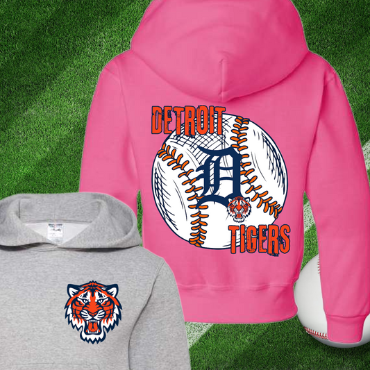 Detroit Baseball Back Design Sweatshirt (Youth)