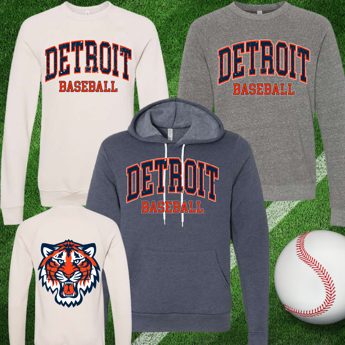 Detroit Baseball Premium Sweatshirt (Adult)