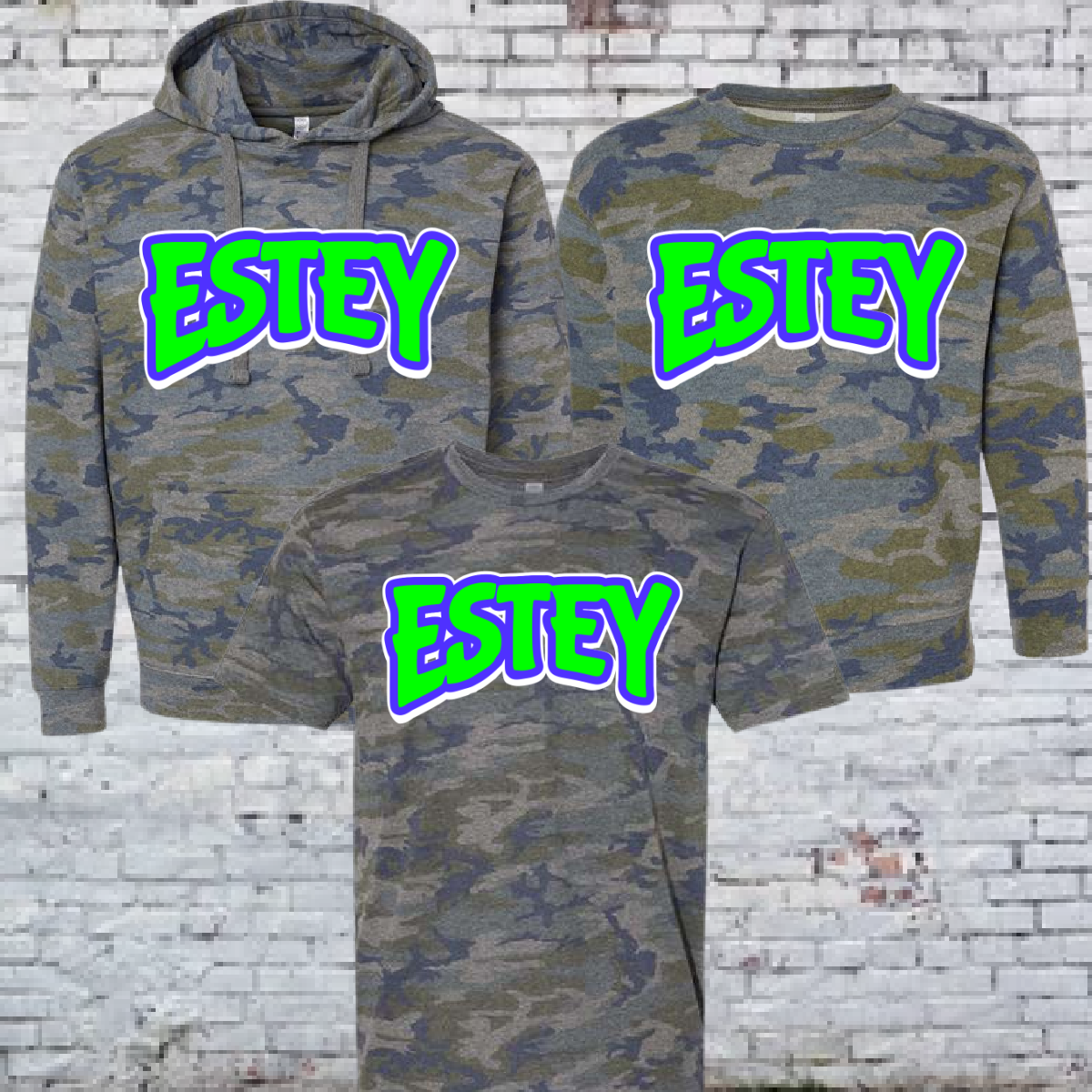 Estey Baseball  - Logo Camo (Youth & Adult)