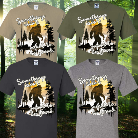 Some Things Aren't Meant To Be Found Bigfoot Tee