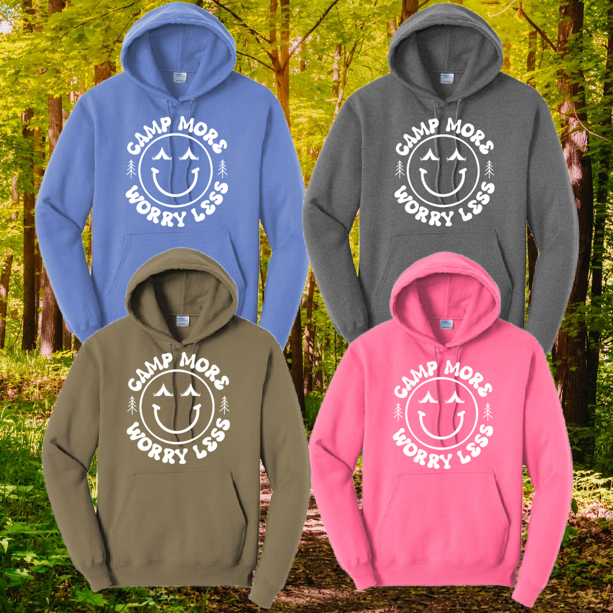 Camp More Worry Less Hoodie (Youth & Adult)