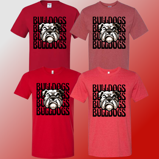 Mackensen Bulldogs - Red Winking Bulldog Tee - MADE TO ORDER/TWO WEEKS