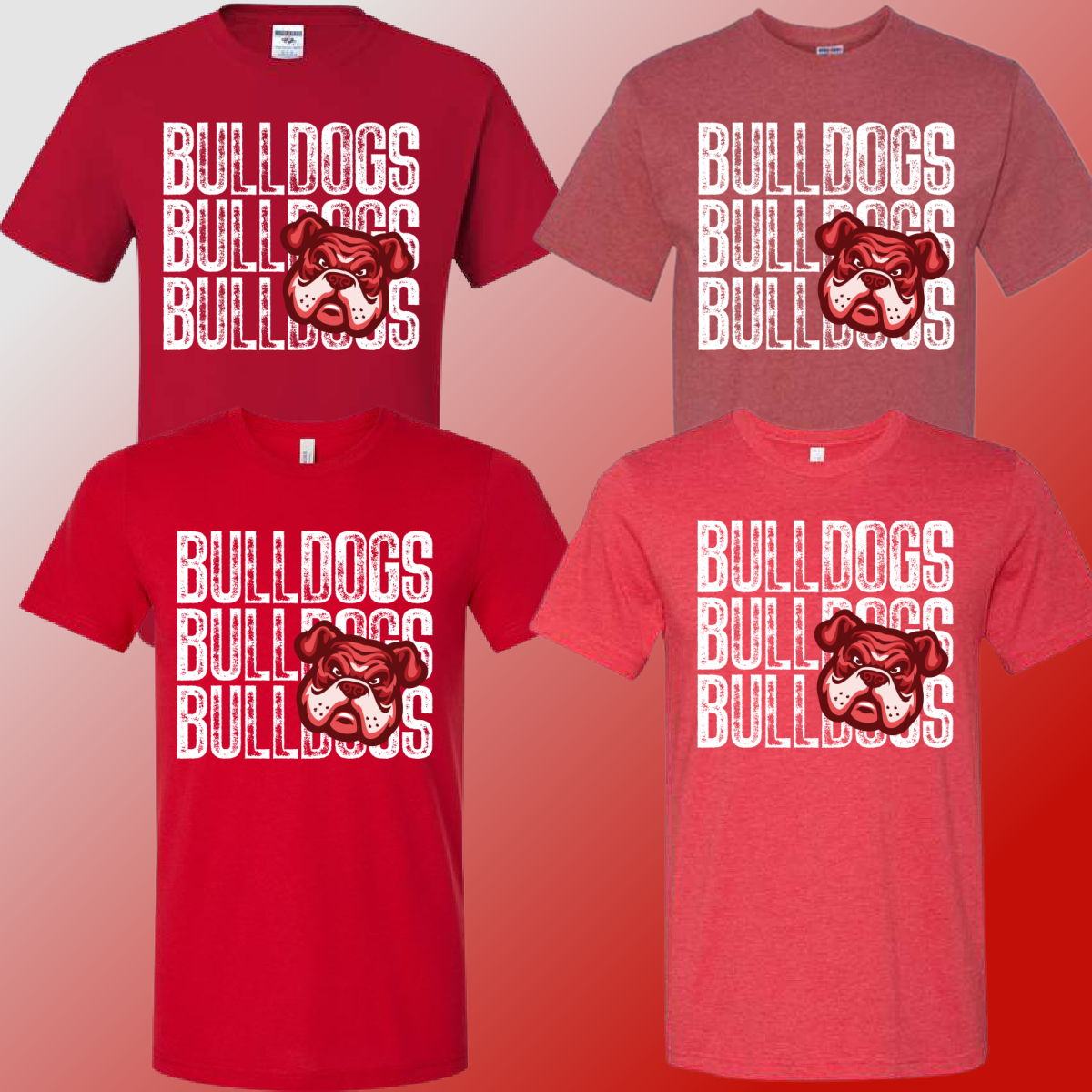Mackensen Bulldogs - Repeating NEW LOGO Tee - MADE TO ORDER/TWO WEEKS
