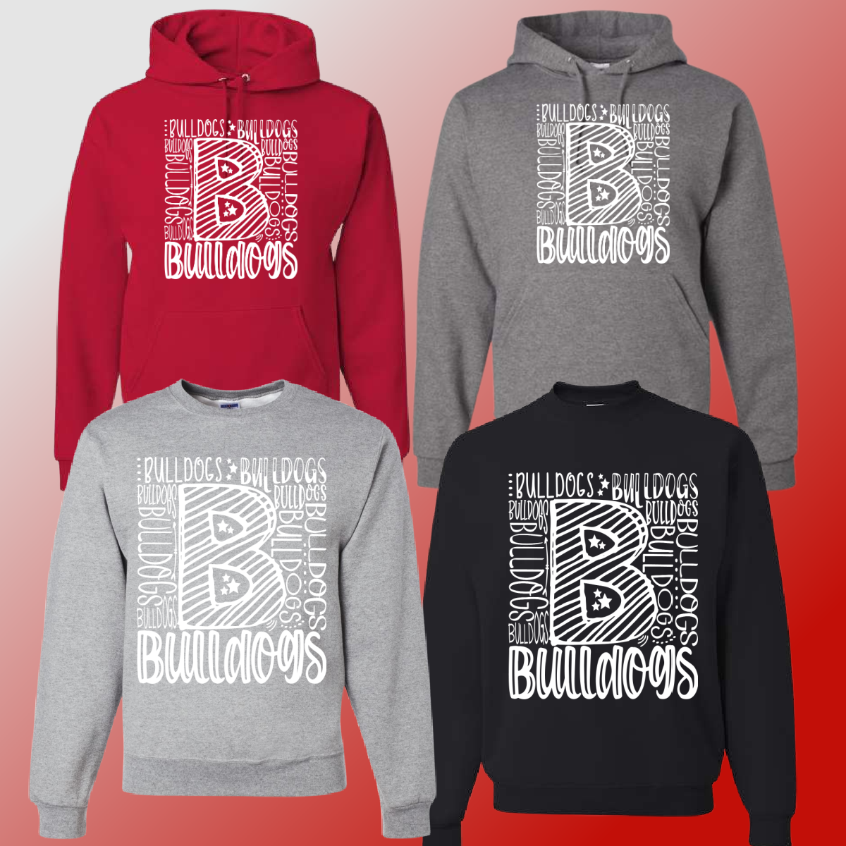 Mackensen Bulldogs  - Collage Basic Sweatshirt  - MADE TO ORDER/TWO WEEKS