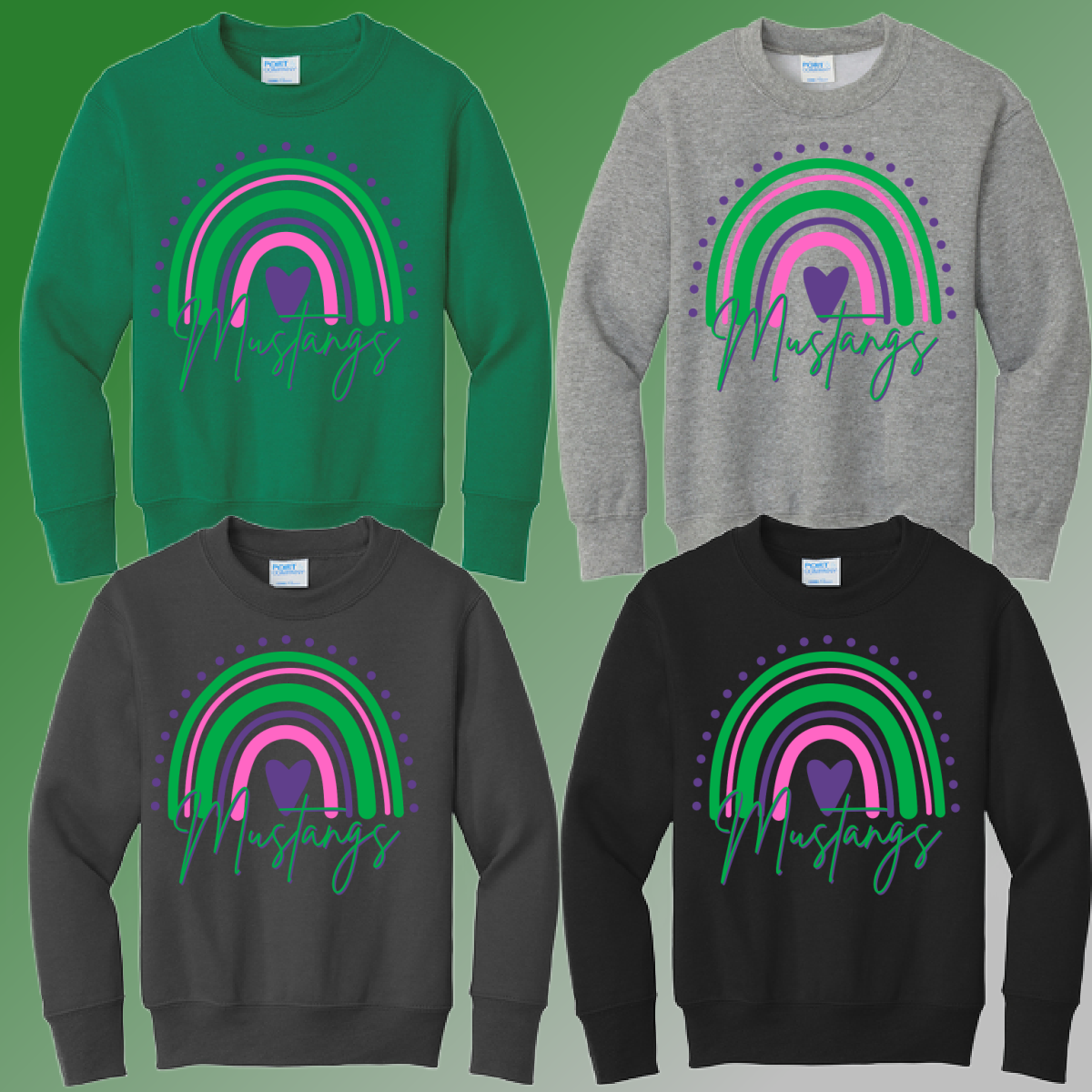 MacGregor Elementary - Rainbow Basic Crewneck (Youth & Adult) - MADE TO ORDER/TWO WEEKS