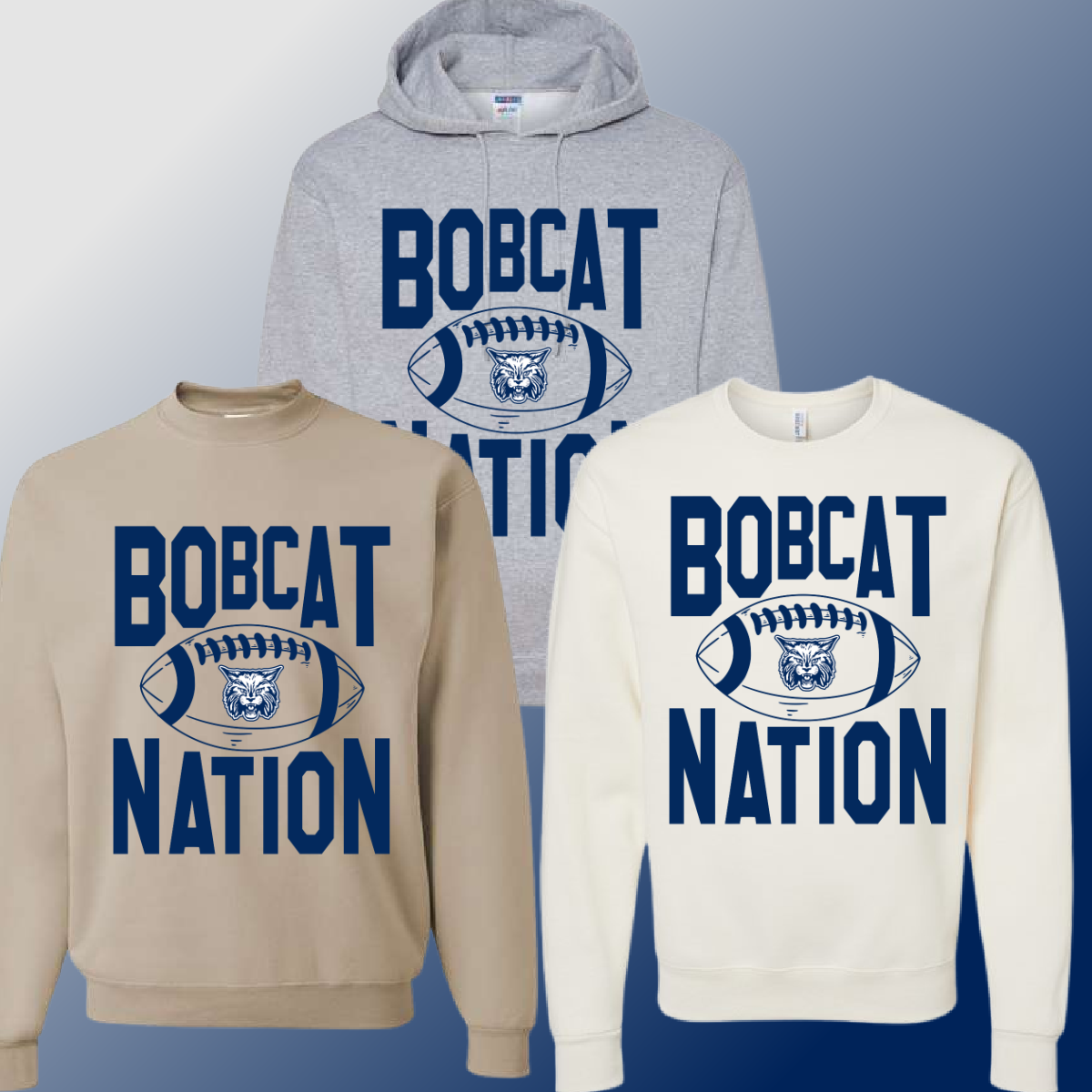 Bobcat Football - Bobcat Nation Basic Sweatshirt (Adult)
