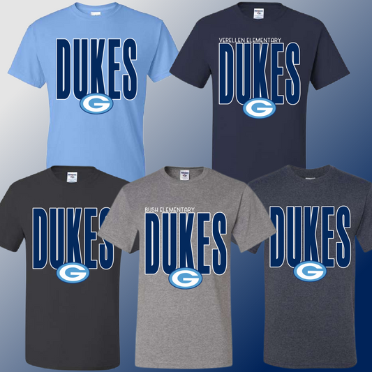 Dukes - Tall Logo Basic Tee (Youth & Adult)