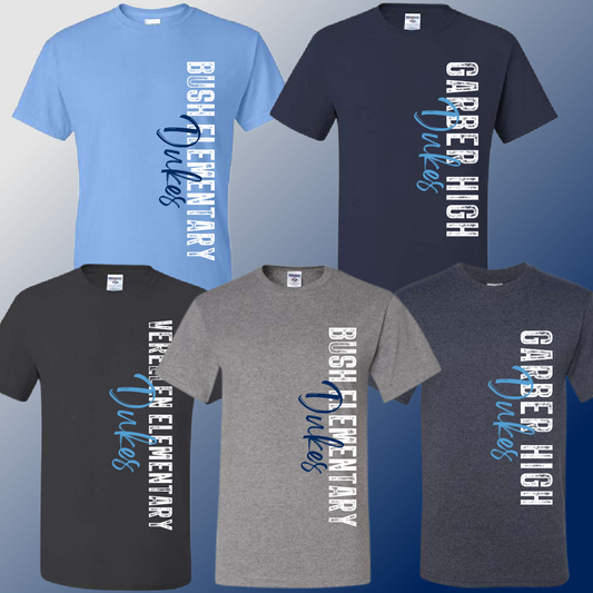 Dukes - Stamped (Vertical) Basic Tee (Youth & Adult)