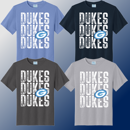 Dukes - Repeating Dri Fit Tee (Youth & Adult)