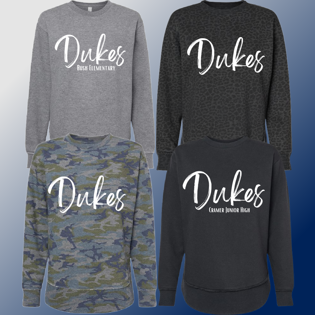 Dukes - Simple Script Weekend Crewneck (Adult)
