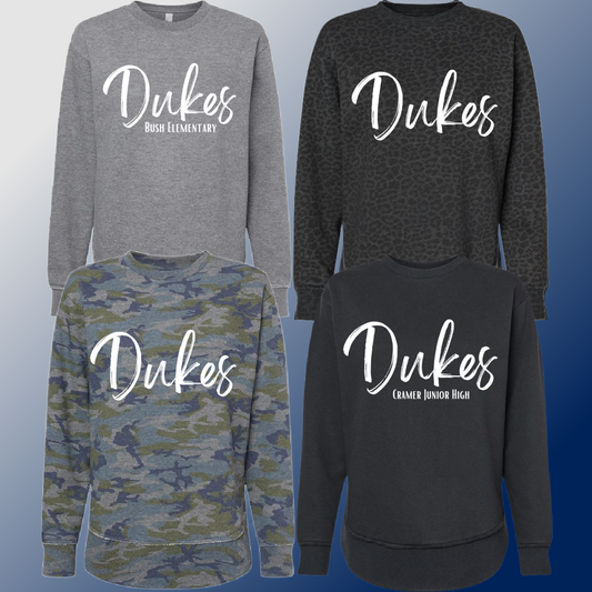 Dukes - Simple Script Weekend Crewneck (Adult)