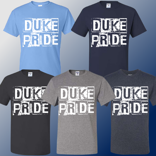 Dukes - Distressed Block Basic Tee (Youth & Adult)