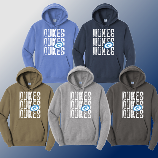 Dukes - Repeating Basic Hoodie (Youth & Adult)