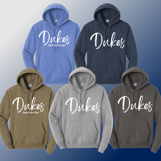 Dukes - Simple Script Basic Hoodie (Youth & Adult)