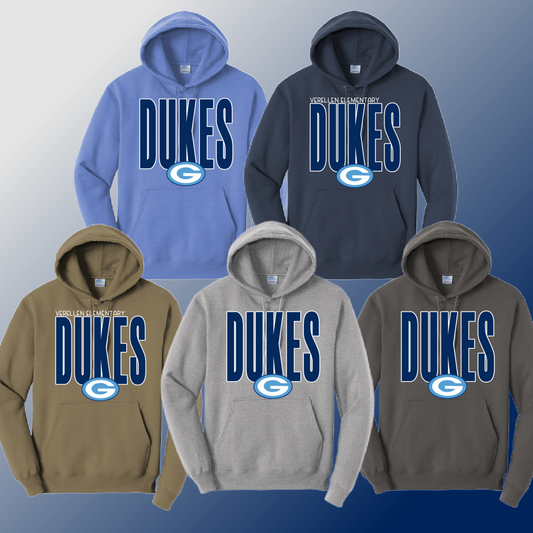 Dukes - Tall Logo Basic Hoodie (Youth & Adult)