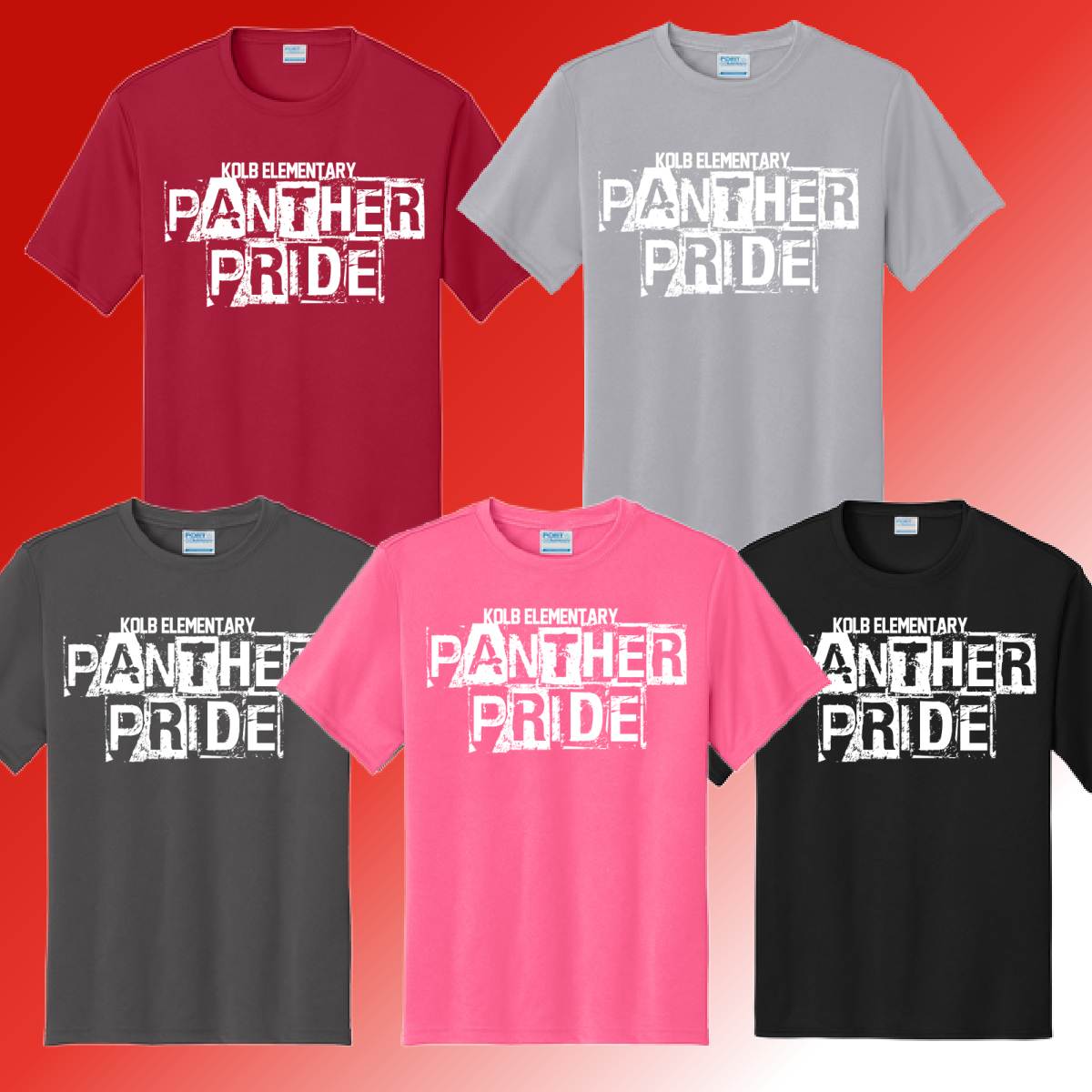 Kolb Elementary - Distressed Block Dri Fit Tee (Youth & Adult) - MADE TO ORDER/TWO WEEKS