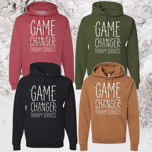 Game Changer Christmas Lights  - Jerzees Hooded Sweatshirt