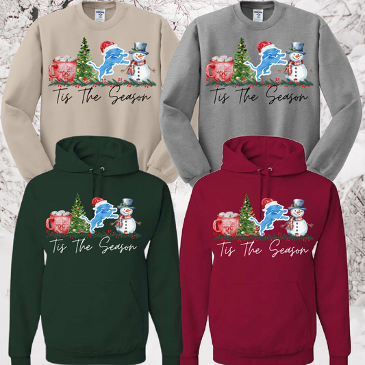 Detroit Football Tis The Season - Basic Sweatshirt (Adult)
