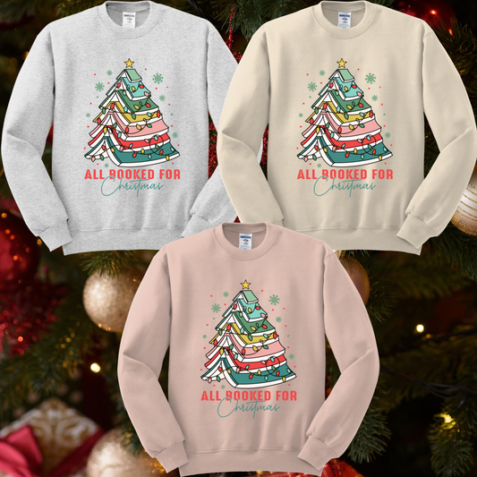 All Booked For Christmas (Tee or Sweatshirt)