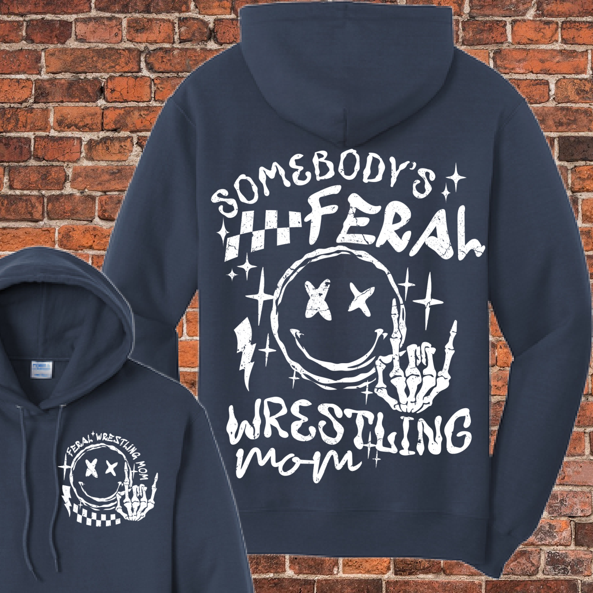 Somebodys Feral Wrestling Mama Basic Sweatshirt