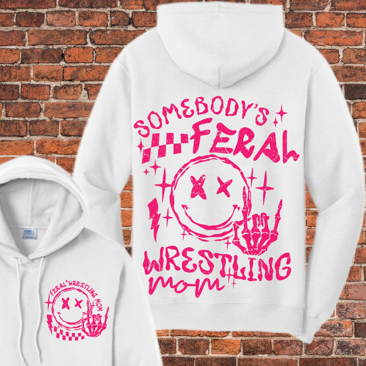 Somebodys Feral Wrestling Mama Basic Sweatshirt