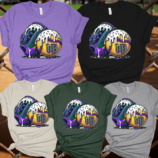 Lady Batmen Ice Cream Drip Softball Basic Tee (Youth & Adult)