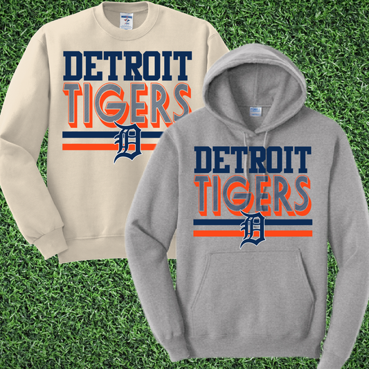 Detroit Baseball Retro Basic Sweatshirt (Youth & Adult)