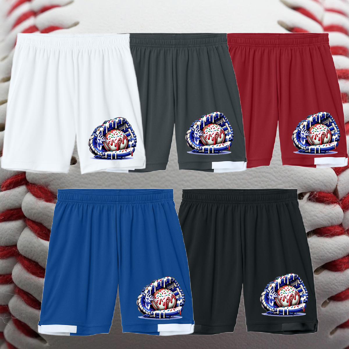 Bay Area Bucks - Ice Cream Drip Glove Performance Shorts (Youth & Adult)