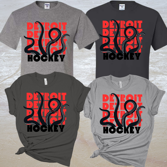 Octopus Detroit Hockey Tee (Youth & Adult)