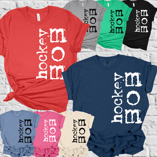 Hockey Mom Vintage Typography Tee