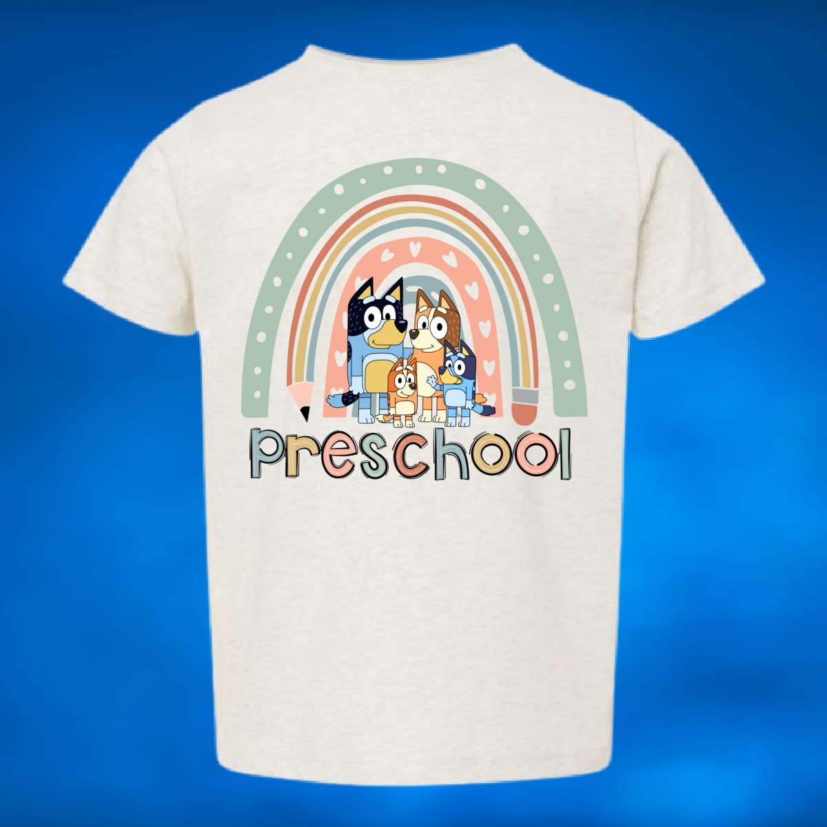 Blue-y Rainbow Back To School Grade Level - MADE TO ORDER/TWO WEEKS