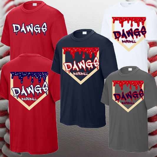Saginaw Bay Riverdawgs - Homeplate Ice Cream Drip Performance Tee