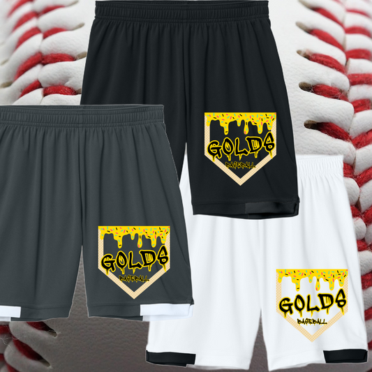 Saginaw Golds - Homeplate Ice Cream Drip Performance Shorts