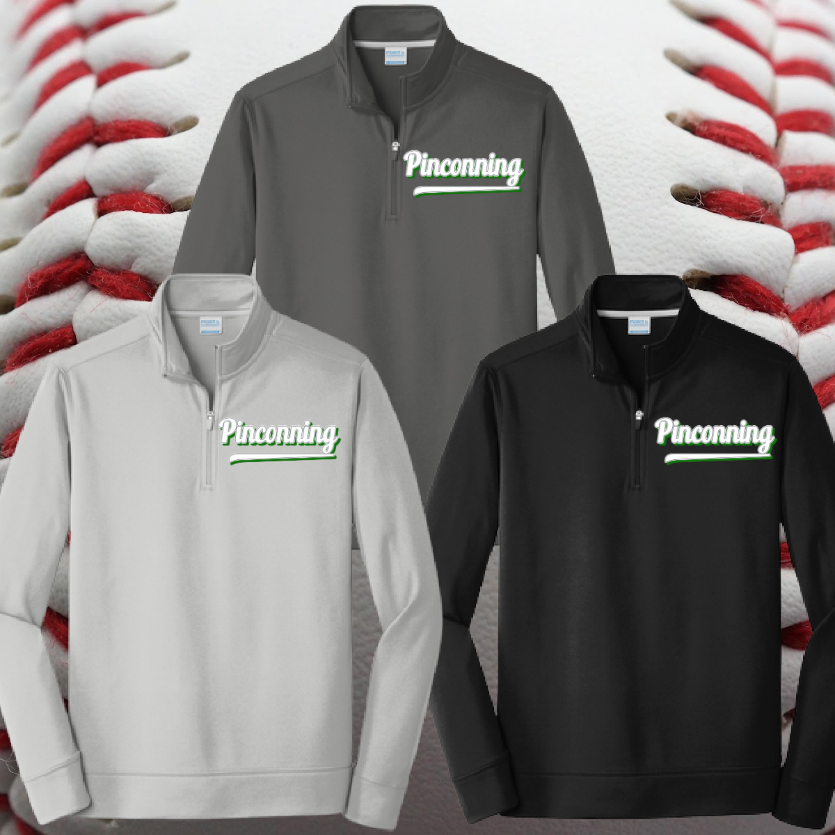 Pinconning Baseball - 2025 Logo Performance Quarter Zip