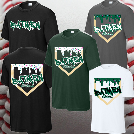 Michigan Batmen - Homeplate Ice Cream Drip Performance Tee