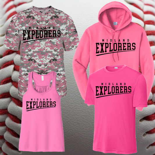 Midland Explorers - PINK OUT!   (Youth & Adult)