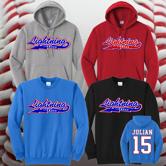 Linwood Lightning - Logo Basic Sweatshirt (Youth & Adult)