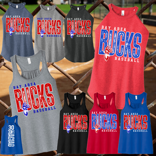 Bay Area Bucks - Tall Distressed Logo Tank