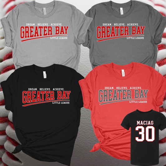 Greater Bay Little League - Swoosh Logo Premium Tee (Toddler, Youth & Adult)
